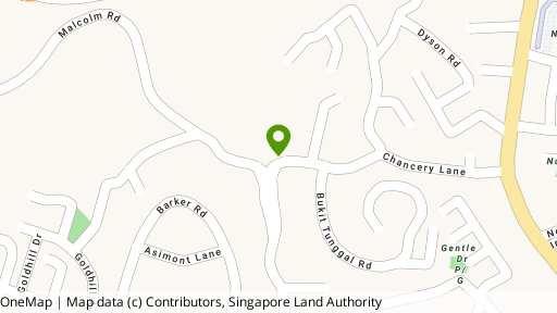 Map showing the location of Chancery Grove