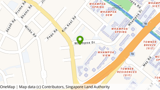 Map showing the location of 10 Whampoa Drive