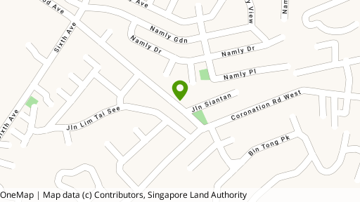Map showing the location of Corona Court