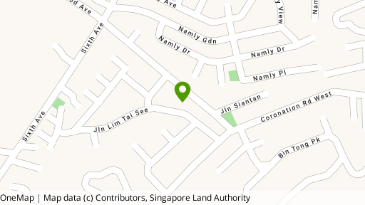 Map showing the location of Corona Ville
