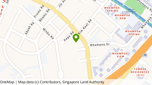 Map showing the location of Balestier Point