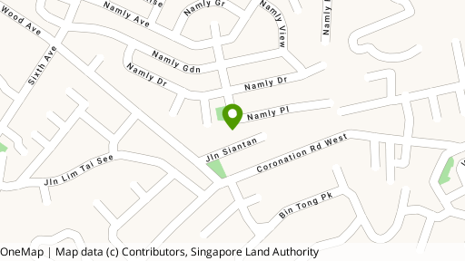 Map showing the location of Shamrock Villas