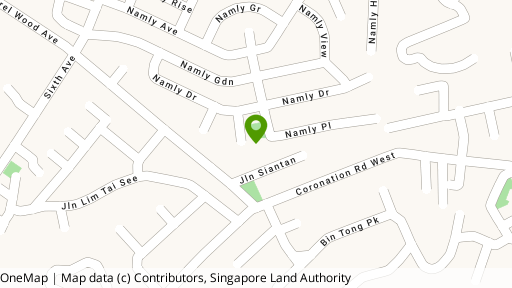 Map showing the location of Namly Place