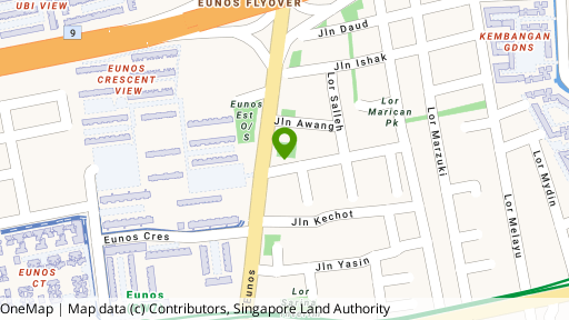 Map showing the location of 8A Jalan Ismail