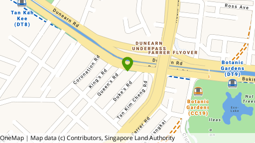 Map showing the location of Former 551- 553 Bukit Timah Road/ 6 - 8 Duke Road