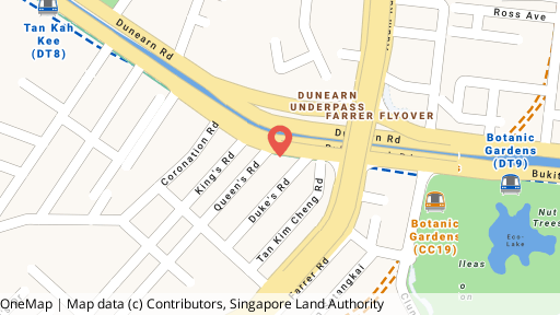 Map showing the location of 551 to 553 Bukit Timah Road (pending termination)