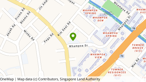 Map showing the location of 19B Kim Keat Close