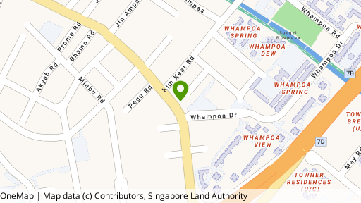Map showing the location of 290 Balestier Road