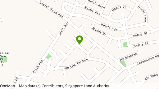 Map showing the location of Allamanda Grove