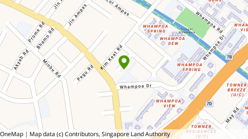 Map showing the location of 17/A/B Kim Keat Close