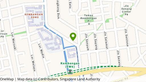 Map showing the location of Kembangan Villas
