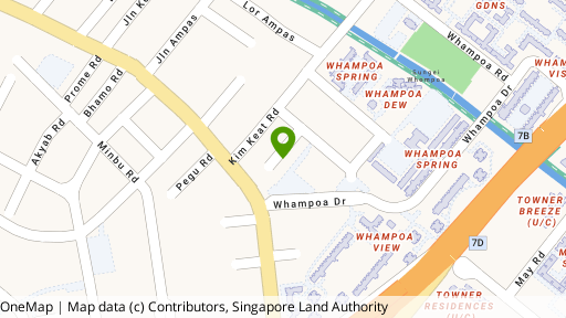 Map showing the location of 15/A/B Kim Keat Close
