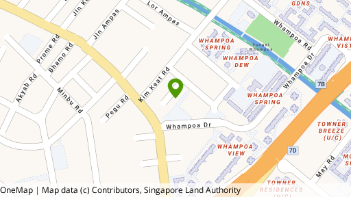 Map showing the location of 11 Kim Keat Close