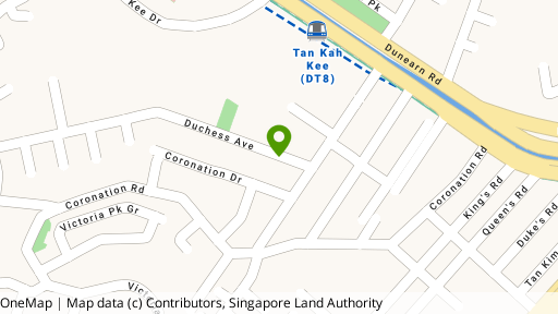 Map showing the location of Coronation Gardens