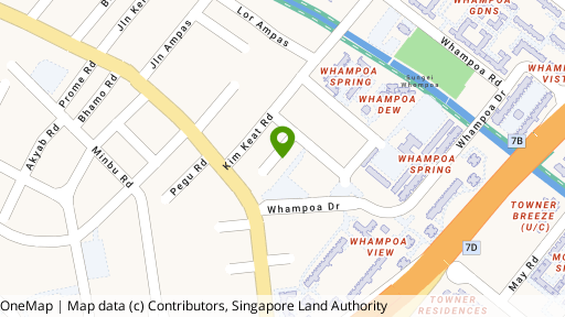 Map showing the location of 9B Kim Keat Close