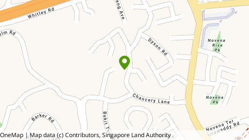 Map showing the location of Villa Chancery