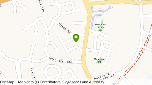 Map showing the location of Novena Lodge