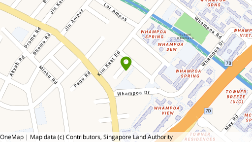 Map showing the location of 5 Kim Keat Close