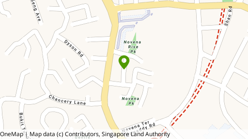 Map showing the location of Eng Aun Park