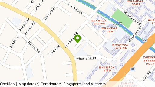 Map showing the location of 12/A/B Kim Keat Close