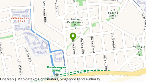 Map showing the location of Senyum Residences