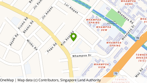Map showing the location of 10/A/B Kim Keat Close
