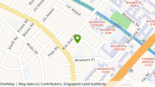 Map showing the location of 6/A/B Kim Keat Close