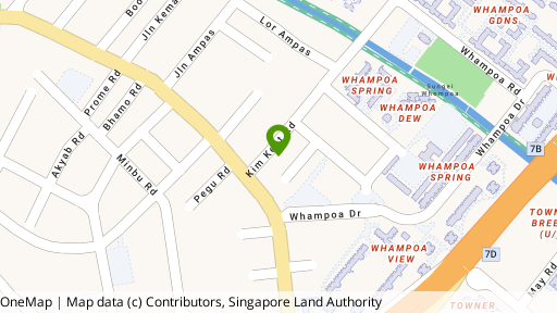 Map showing the location of 8 Kim Keat