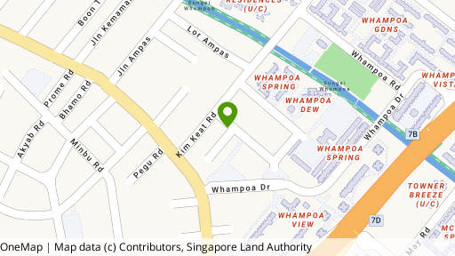 Map showing the location of 6/A/B Kim Keat Lane