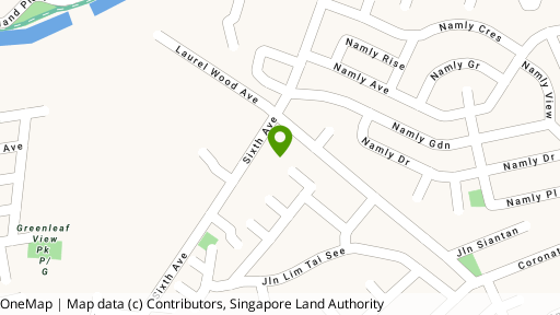 Map showing the location of Palms @ Sixth Avenue