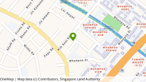 Map showing the location of 4/A/B Kim Keat Lane