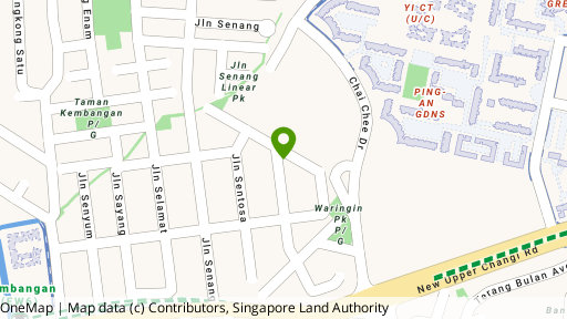 Map showing the location of Seng Yong Villas