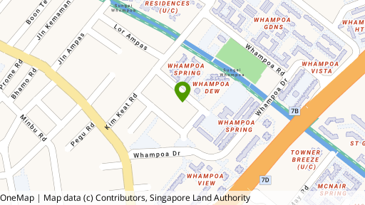 Map showing the location of Parc Haven