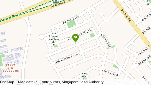 Map showing the location of Eastern Grove