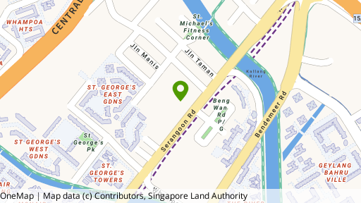 Map showing the location of Regent Residences