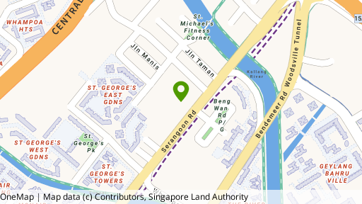 Map showing the location of Regent Court