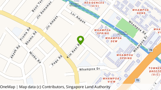 Map showing the location of 26 Kim Keat Road