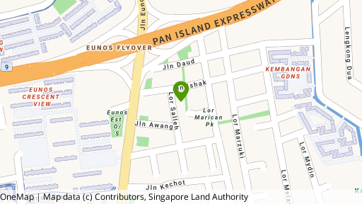 Map showing the location of Sunny Lodge