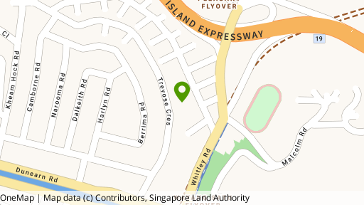 Map showing the location of Trevose Park