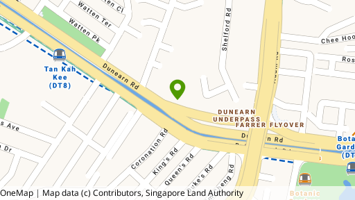 Map showing the location of Dunearn Regency
