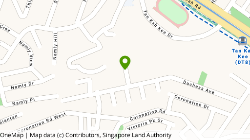 Map showing the location of Duchess Place
