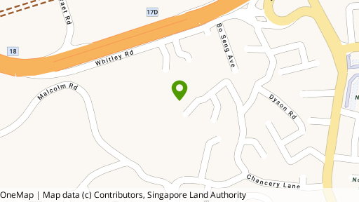 Map showing the location of Villa Des Flores