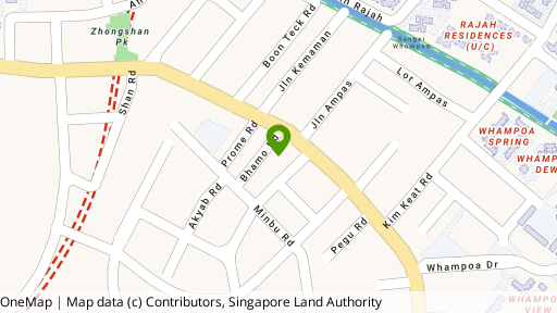 Map showing the location of Monarchy Apartments