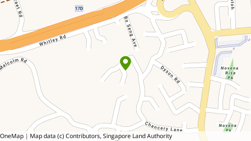 Map showing the location of Chancery Lodge