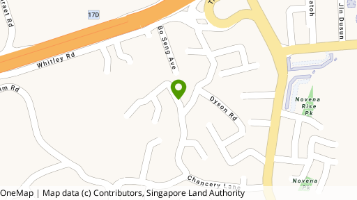 Map showing the location of Chancery Hill Villas