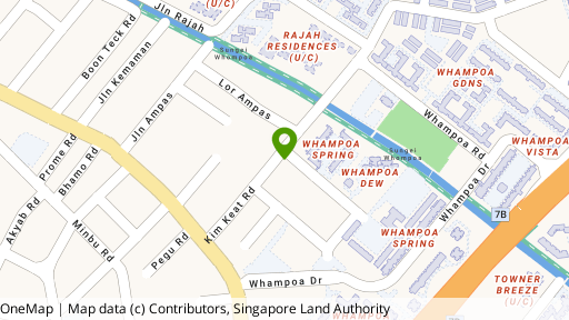 Map showing the location of 52 Kim Keat Road