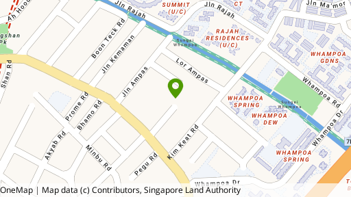 Map showing the location of Hang Tat Garden