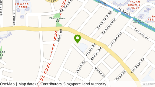 Map showing the location of Minbu Court