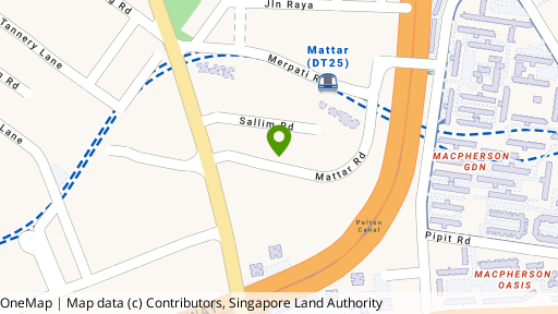 Map showing the location of Grace Apartments