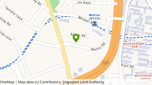 Map showing the location of Mattar Residences